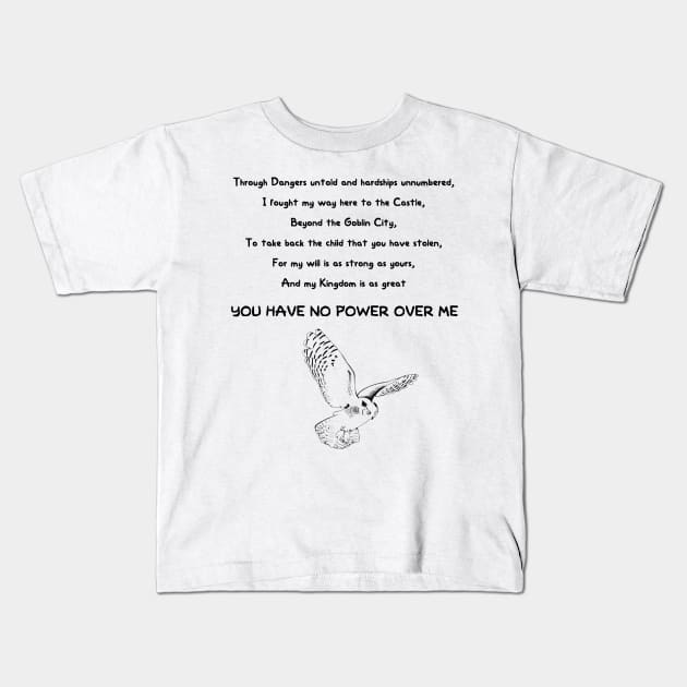 The Labyrinth - Poem Kids T-Shirt by Specialstace83